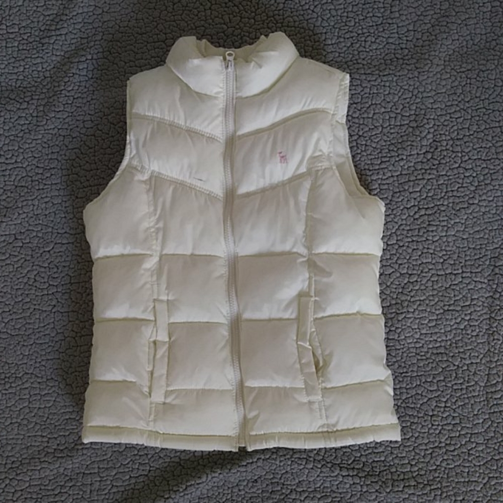 Cream Colored Puff Vest